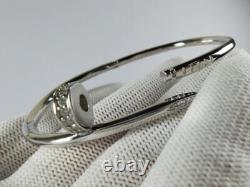 Catier Juste un Clou Bracelet White Gold Plated Diamond Full With Original Box