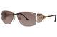 Cazal 9095 002 Sunglasses Gold Plated/brown Gradient Lenses Rectangle Shape 59mm