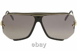Cazal Legends Men's 850 001 Black/Gold Plated Retro Pilot Sunglasses 64mm