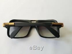 Cazal Legends Mod. 664/3 Col. 002 Matte Black 18k Gold Plated Sunglasses Germany