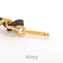 Chanel COCO Mark Chain Belt Gold Plated x Leather Black x Gold