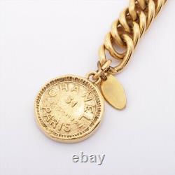 Chanel Logo Chain Belt Gold Plated Gold Cutout