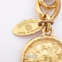 Chanel Logo Chain Belt Gold Plated Gold Cutout