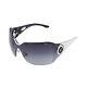Chopard Imperiale Sch-883 Women 23kt White Gold Plated Shield Wrap Sunglasses