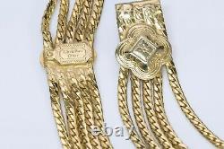 Christian DIOR Gold Plated Multi Chain Tassel Waist Belt
