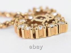 Christian Dior Logo Rhinestone Gold Plated Necklace