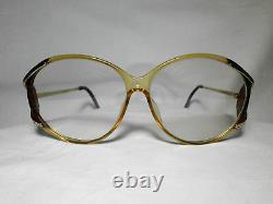 Christian Dior Paris, oversized, women's eyeglasses frames, gold plated, vintage