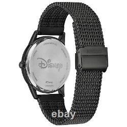 Citizen Eco-Drive Unisex Mickey Mouse Black Ion Plated 40mm Watch FE7065-52W