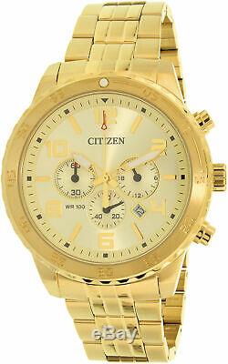 Citizen Men's AN8132-58P Gold Stainless-Steel Plated Japanese Quartz Sport Watch