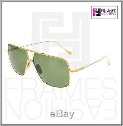 DITA FLIGHT 005 Square 18K Gold Plated Green DRX7805 Titanium Sunglasses 7805