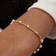 Diamond Lab Created 3ct Round Cut Women's Tennis Bracelet 14k Yellow Gold Plated