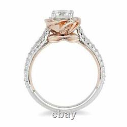 Disney Belle 1.20 CT Simulated Diamond Tiara Rose Ring 14K Two Tone Gold Plated