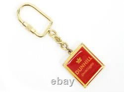 Dunhill Keychain Gold Plated Used Auth C3633