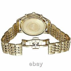Emporio Armani Ar1893 Gold/black Mens Gold Pvd Plated Watch New With Tags