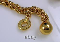 Estate Vintage PALOMA PICASSO Heavy Gold Plated Plated Chain Belt Necklace