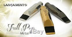 Ever-Ton Full Pop #7 Metal Gold Plated SOPRANO Sax Mouthpiece Made in Brazil