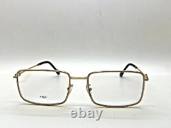 FRED Eyeglasses SQUARE Frame FG50001U 030 GOLD/ BLACK 57-18-140MM GOLD PLATED