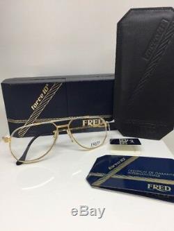FRED Lunettes America Cup Paris Eyeglasses Sunglasses Force 10 C. Gold Plated