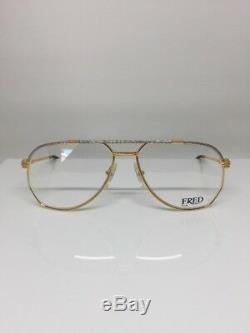 FRED Lunettes America Cup Paris Eyeglasses Sunglasses Force 10 C. Gold Plated