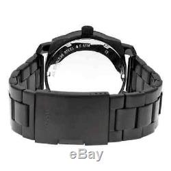 Fossil Machine Black Dial Black-plated Men's Watch FS4775