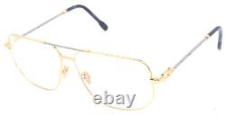 Fred Lunettes Fg 50013u 032 Gold Plated/silver Temple Authentic Eyeglasses 62-13