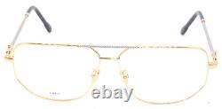 Fred Lunettes Fg 50013u 032 Gold Plated/silver Temple Authentic Eyeglasses 62-13