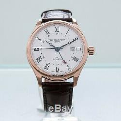 Frederique Constant Classics GMT Rose Gold Plated Automatic Date FC-350MC5B4 OS