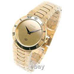 GUCCI 3300M Watches gold Gold Plated mens goldDial