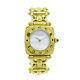 Gucci 6400l Ladies Quartz Wristwatch Watch Gold Plated 0118878 32922