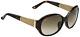 Gucci Gg 3706/f/s Oval Women Sunglasses Tortoise Havana Brown Gold Plated Gg3706