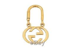 GUCCI Gold Plated Carabiner Key Ring F01026