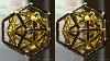 Gold Duality Icosahedron In Dodecahedron Stereoscopic Display