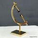 Gold Plated Caliper Stand Fossil Specimen Mineral Display Au4