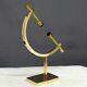 Gold Plated Caliper Stand Fossil Specimen Mineral Display Au5