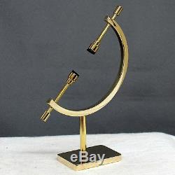 Gold Plated Caliper Stand Fossil Specimen Mineral Display AU5