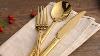 Gold Plating On Stainless Steel Cutlery Set Ss Gold Plating Cutlery 24kt Gold Gold Brush Plating