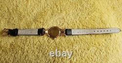 Gucci 6000L 18k Gold Plated Women's Watch with Black Dial (NR584)