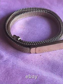 Gucci Belt Gold Plated Metal Mesh Snake Chain Skinny Tom Ford Super Rare