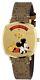 Gucci Grip Disney Mickey Mouse Gold Plated Stainless Steel Watch Ya157420