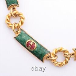 Gucci Vintage Chain Belt Gold Plated Gold