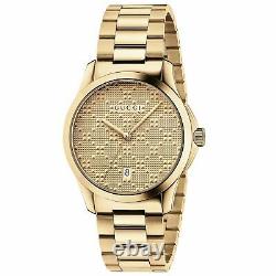 Gucci watch G-Timeless 38MM UNISEX Gold PVD plated mod. YA126461A