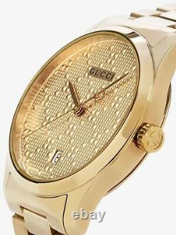 Gucci watch G-Timeless 38MM UNISEX Gold PVD plated mod. YA126461A