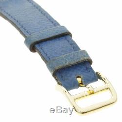 HERMES H watch Watches HH1.201 Gold Plated/Leather Ladies