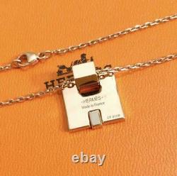 Hermes Accessory Eileen Necklace Pendant Pink Gold Plated Pink Gold Beige Women