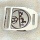 Hermes Plated Silver Etrier Buckle H 32mm, New In Pochette And White Box