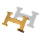 Hermes Plated Yellow Gold Shiny Buckle H 32mm, New