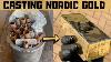 Huge Nordic Gold Bar From Scrap Metal Gold Bar Trash To Treasure Asmr Metal Melting Bigstackd
