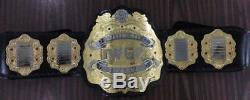 IWGP Heavyweight Wrestling Championship Belt Replica Gold Plated Metal Plates Mo