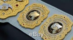 IWGP intercontinental championship belt. Adult size brass metal dual plated