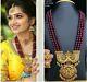 Indian Bollywood Gold Plated Bridal Necklace Earrings Set Jewelry Long Haram
